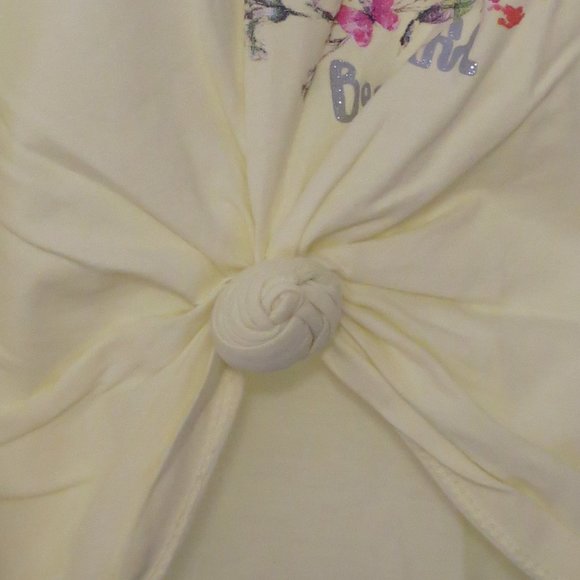 NEXT UK - Yellow 'B' for Beautfiul knotted T-shirt - Picture 5 of 6